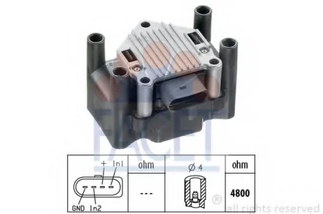 Катушка зажигания FACET 98120