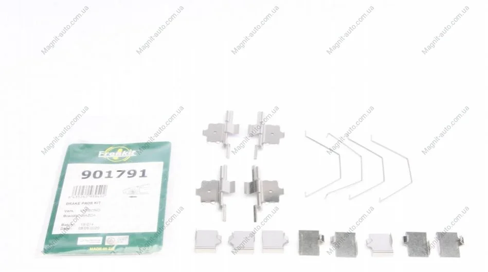 Монтажний к-кт гальмівних колодок пер. Mazda 6 06-13(Mazda) FRENKIT 901791 (фото 1)