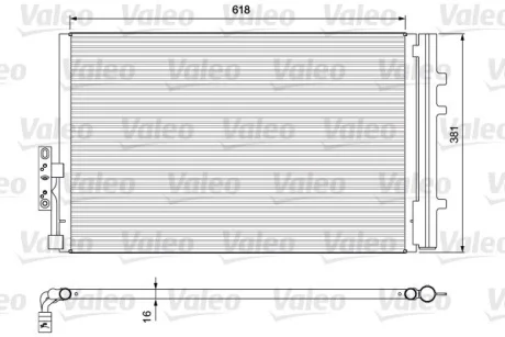 Радиатор кондиционера BMW X3 (E83/F25)/X4 (F26) 2.0-3.0 07-17 Valeo 814386