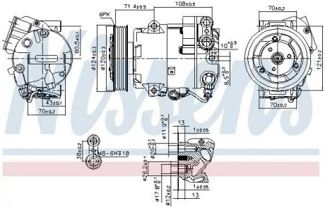 Компрессор, кондиционер NISSENS 89425