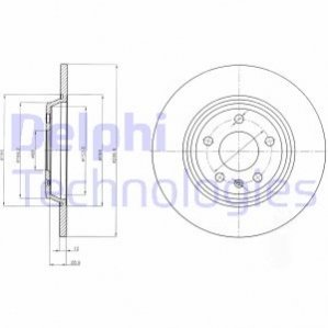 Гальмівний диск Delphi BG4081C