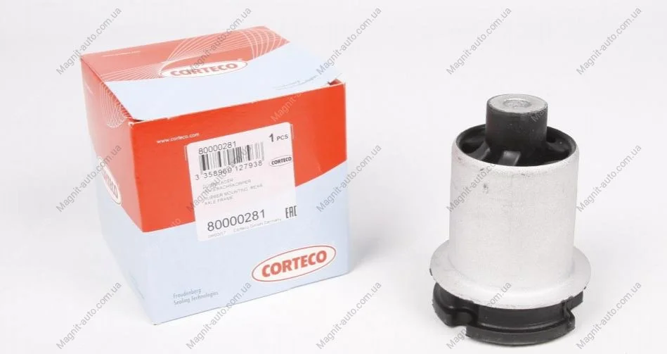 Сайлентблок задней балки Audi А4 1.6-2.8 TDI 94-01 CORTECO 80000281 (фото 1)