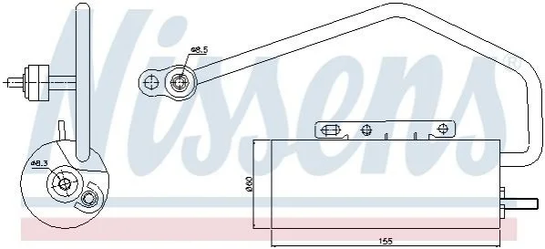 Осушитель кондиционера CADILLAC BLS (2006) 1.9 CDTI NISSENS 95447 (фото 1)