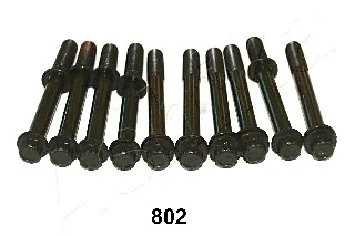 Комплект болтів з головкою системи TORX з чорного металу ASHIKA 11508802
