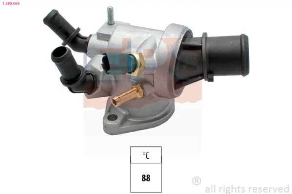 Термостат Opel Astra H/ Signum/ Vectra C/ Zafira B 1.9TDCI 04- EPS 1880669 (фото 1)