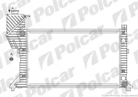 Радиаторы охлаждения Polcar 506208A2 (фото 1)