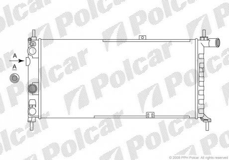 Радиаторы охлаждения Polcar 550508A4