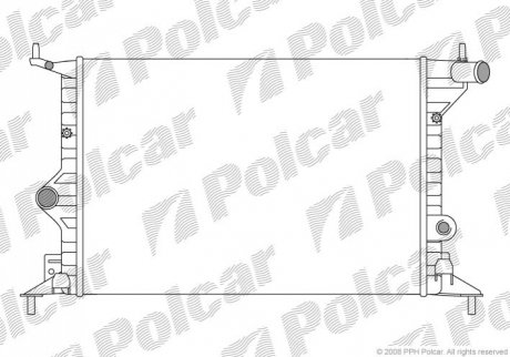 Радиаторы охлаждения Polcar 551608B1 (фото 1)