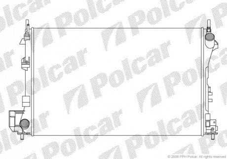 Радиаторы охлаждения Polcar 551808A2