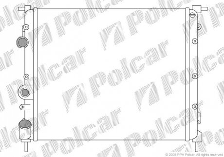 Радиаторы охлаждения Polcar 600708A1 (фото 1)