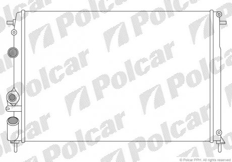 Радиаторы охлаждения Polcar 600708A5 (фото 1)