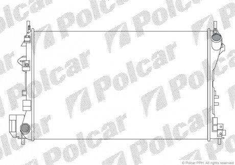 Радиаторы охлаждения Polcar 551808A4 (фото 1)