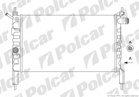 Радиаторы охлаждения Polcar 550708B1