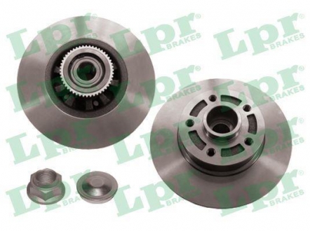 Brake disk with bearing LPR R1072PCA