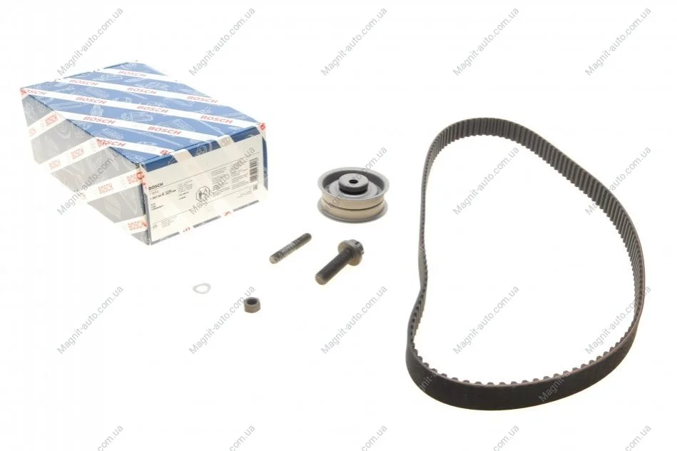 Комплект ГРМ (ремінь + ролик) AUDI 80 B3, 80 B4 FORD GALAXY I SEAT CORDOBA, IBIZA II, INCA, TOLEDO I VW CALIFORNIA T4 CAMPER, GOLF III, PASSAT B3/B4, POLO, POLO II 1.3/1.9D 07.87-06.03 BOSCH 1987946325 (фото 1)