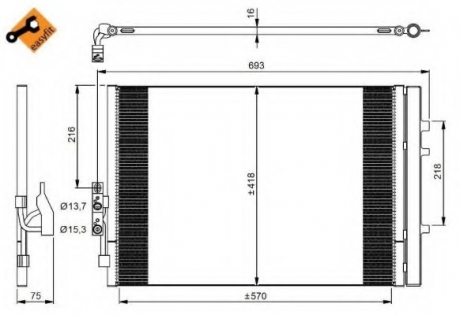 Конденсатор, кондиционер NRF 350035