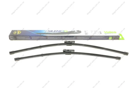 Комплект щіток склоочисника безкаркасних Silencio Flat 600/500 Valeo 574462