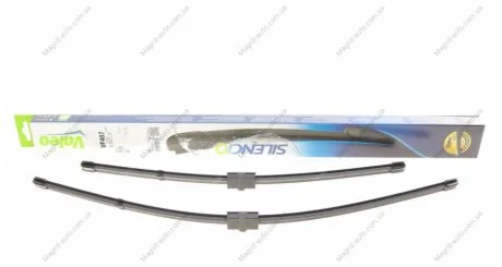 Комплект щеток стеклоочистителя бескаркасных Silencio Flat 650/500 Valeo 574687