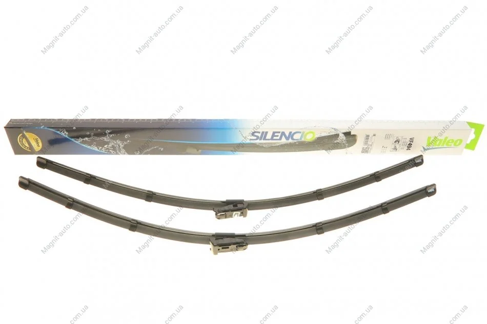 Комплект щеток стеклоочистителя бескаркасных. Silencio Flat 730/730 Valeo 574694 (фото 1)