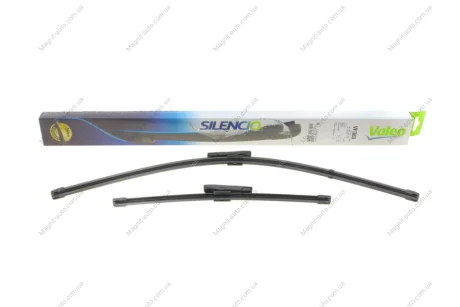 Щітка склоочисника безкаркасна передн із спойлером (2шт) VF383 Silencio Xtrm 650/350мм LADA XRAY RENAULT CAPTUR I, CLIO III, CLIO IV, FLUENCE, MEGANE, MEGANE III, THALIA II, THALIA III 05.05- Valeo 574703