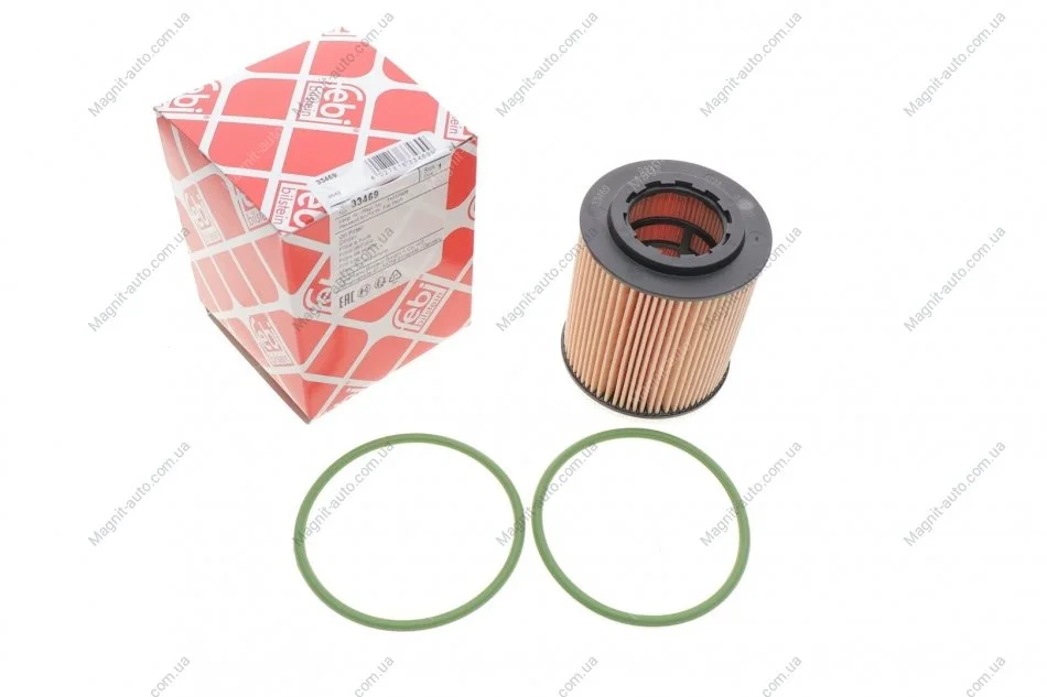 Фильтр масляный, OPEL Astra H, Vectra C, Zafira B, SUZUKI SX4, 1.9D, 04- FEBI BILSTEIN 33469 (фото 1)