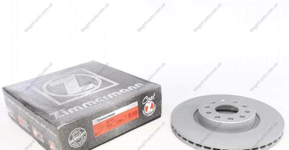 Диск тормозной, передний, (312x25mm), AUDI A1, A3, Q3, TT; SEAT Alhambra, Leon, Toledo III; SKODA Karoq, Octavia III, Superb III; VW Caddy III/IV; 04 ZIMMERMANN 100330020 (фото 1)