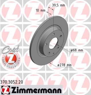 Тормозной диск ZIMMERMANN 370305220
