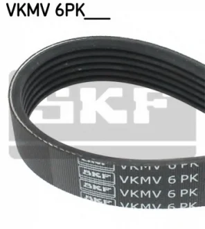 Фото 1 - поликлиновой ремень SKF VKMV6PK1264 Поликлиновой ремень SKF VKMV6PK1264 (фото 1)