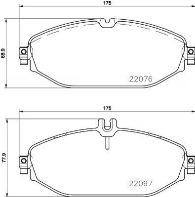 Колодки гальмівні передні BREMBO P50124 (фото 1)