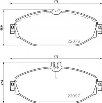 Колодки гальмівні передні BREMBO P50124