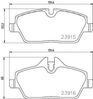 Гальмівні колодки дискові BREMBO P06091 (фото 1)