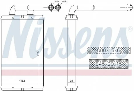 Радіатор опалення NISSENS 73676