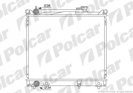 Радиаторы охлаждения Polcar 7424083 (фото 1)