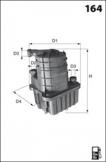 Топливный фильтр MECAFILTER ELG5348 (фото 1)