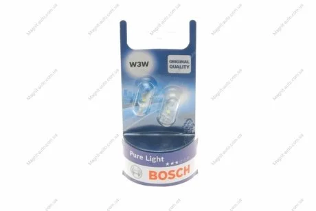 Лампа розжарювання W3W 12V 3W BOSCH 1987301028