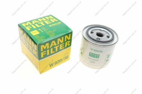 Масляный фильтр -FILTER MANN W92038 (фото 1)