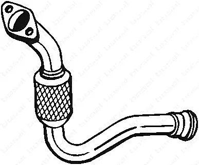 Труба выхлопного газа BOSAL 713253