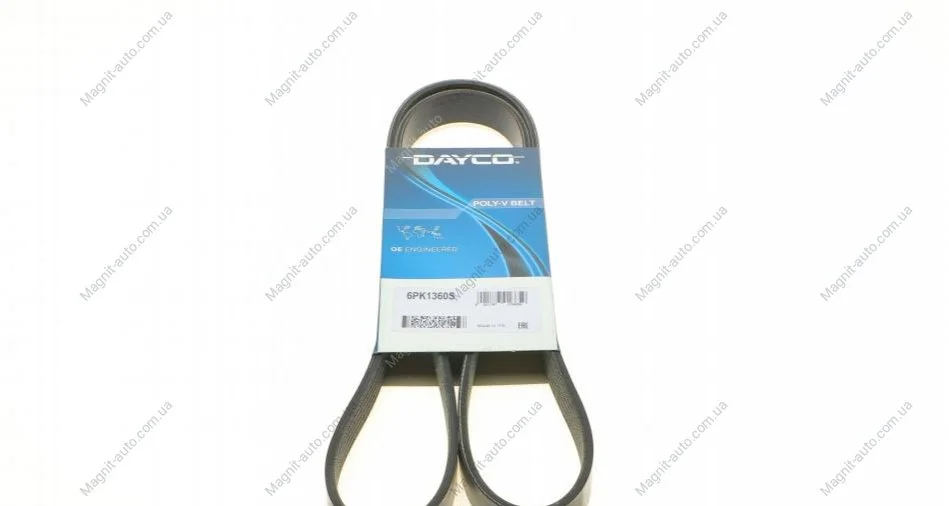 Ремінь П-клиновий Dayco DAYCO 6PK1360S (фото 1)
