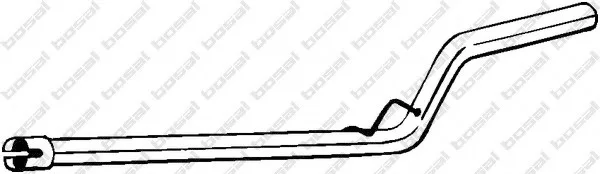Глушитель, алюм. сталь, средн. часть VOLKSWAGEN CADDY III 1.9 TDi (02/04-) (800-001) BOSAL 800001 (фото 1)