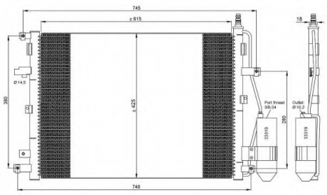 Конденсатор, кондиционер NRF 35876