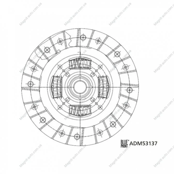 Диск сцепления BLUE PRINT ADM53137 (фото 1)
