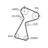 Комплект ГРМ Renault Kangoo/Master 1.9 dCi/dTi 00- Gates K015561XS (фото 2)