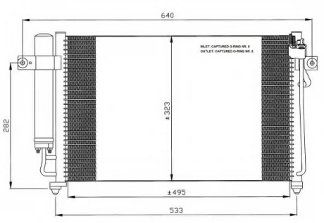 Конденсер кондиционера NRF 35476