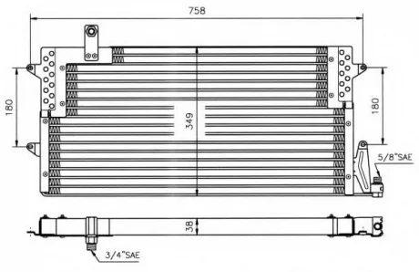Конденсер кондиционера NRF 35534