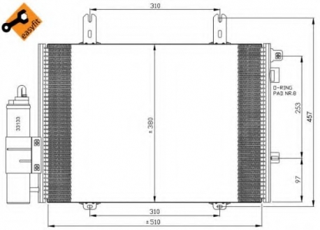 Конденсатор, кондиционер NRF 35353