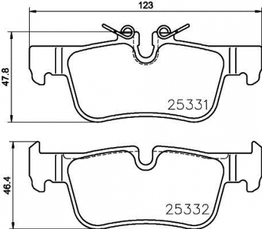 Гальмівні колодки дискові BREMBO P06094