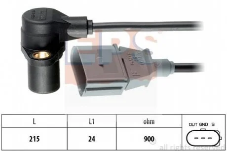 Датчик положення коленвалу Audi A3/A4/A6 1.6-2.0/VW Golf EPS 1953241