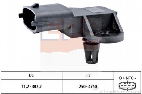 Датчик тиску повітря Fiat Doblo/Punto 11- EPS 1993341