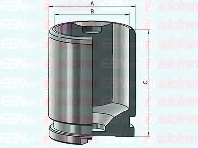 Поршень супорта зад. BMW 5 (F10/F11)/6 (F12/F13) 10-/Q7 15-/Q8 18- (44x51,8mm)(TRW) AUTOFREN D025557 (фото 1)