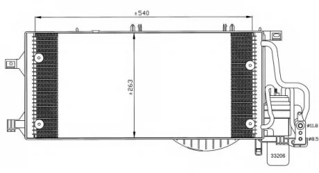 Радіатор кондиціонера NRF 35531